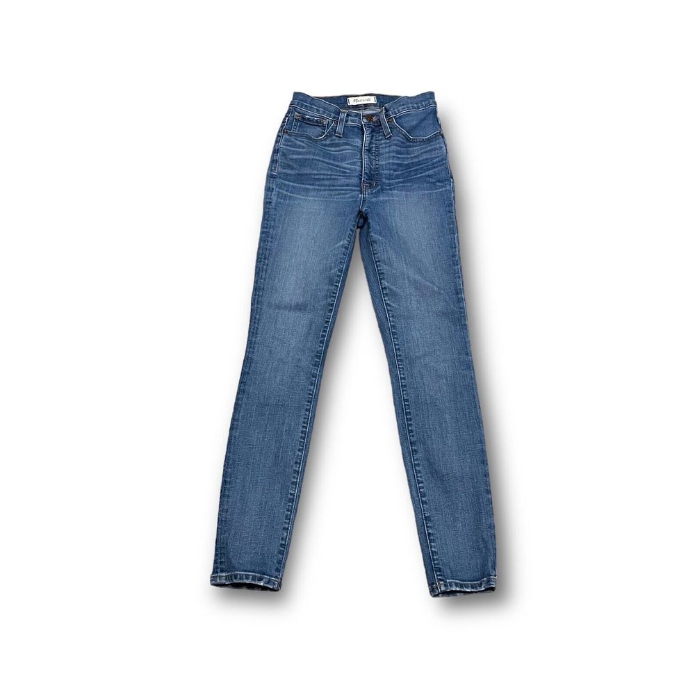 MADEWELL 11"‎ High Rise Skinny Selvedge Jeans Size 24 Inseam 27.5